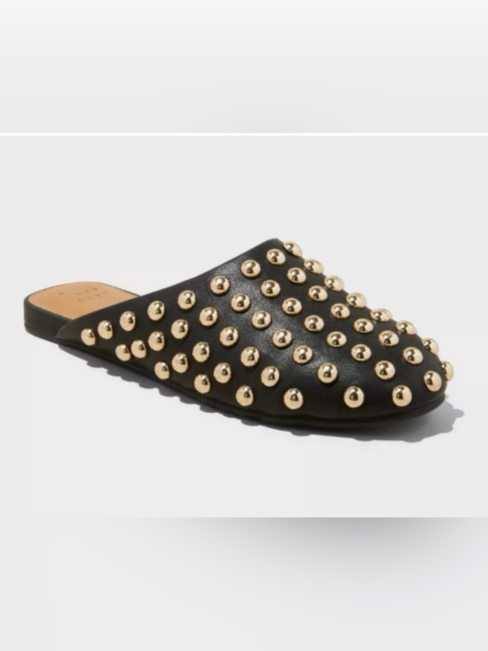 Women's Channing Studded Slip On Mule Flats with Memory Foam Insole - A New Day